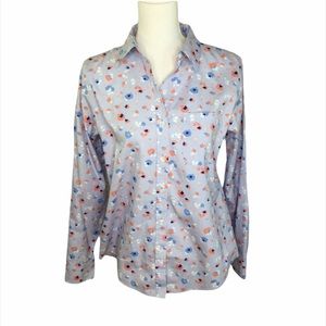L.L Bean Floral Button Down Shirt
